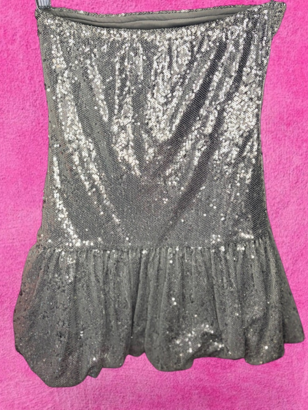 Dollskill - Small - Motel Silver Sequin dress